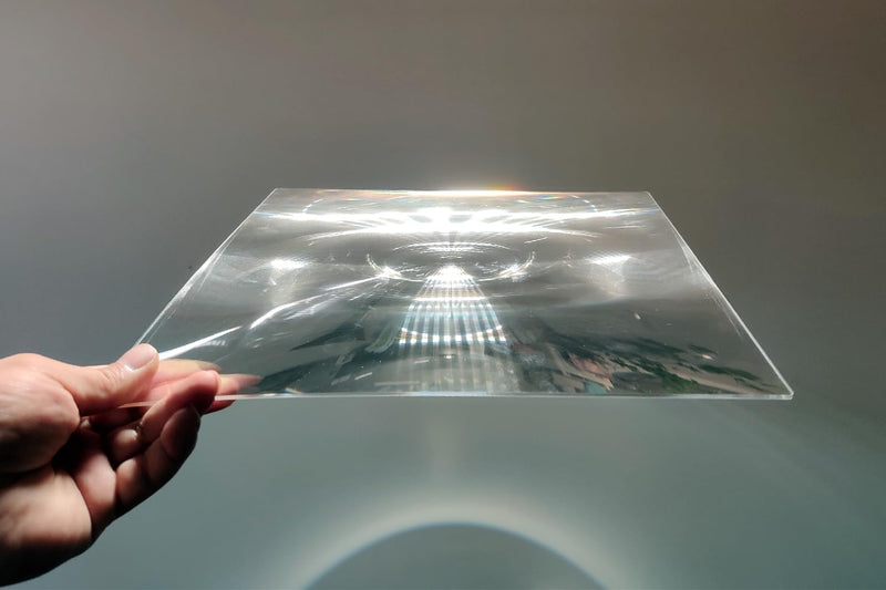 [Australia - AusPower] - Fresnel Lens Large, 300x300mm, Focal Length 510mm, Acrylic Lens (not Glass), Olar Death ray for Physics Classroom, Magnifiying Sheet Fire Starter for Solar Heating, Solar Oven. 