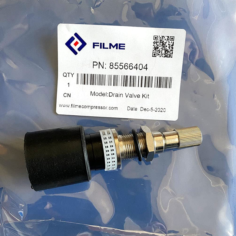 [Australia - AusPower] - 85566404 FILME Drain Valve Kit Suitable for Screw Air Compressor Replacement 88349535 