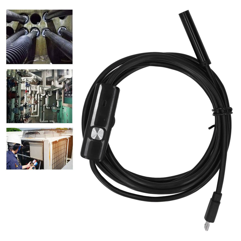 [Australia - AusPower] - USB Industrial Endoscope Inspection Camera with 6 LED Lights for Drain Inspection System IP67 Waterproof(1m / 3.3ft) 