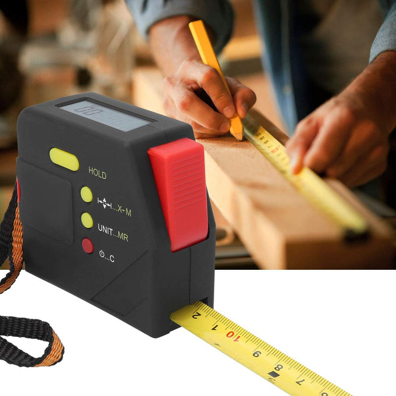 [Australia - AusPower] - Digital Tape Measure, 5m(16ft) Electronic Measuring Tape Portable Woodworking Ruler with LCD Display 