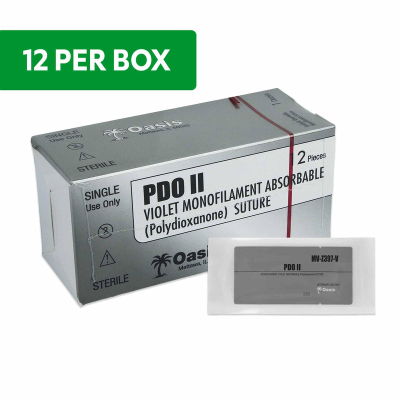 [Australia - AusPower] - Educational Use Veterinary Polydioxanone Suture w/Needle, PDVet 4-0 Box of 12 