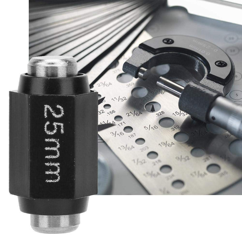 [Australia - AusPower] - External Micrometer Standard Calibration Block, Universal Stainless Steel Calibration Rod (25/50/75/100 mm) for Checking Detection (25 mm) 