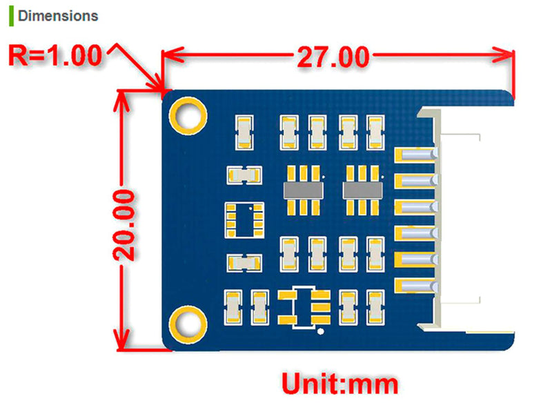 [Australia - AusPower] - Waveshare BME280 Environmental Sensor Temperature Humidity Barometric Pressure Atmospheric Pressure Support I2C and SPI Interface Compatible with 3.3V/5V Voltage Levels 