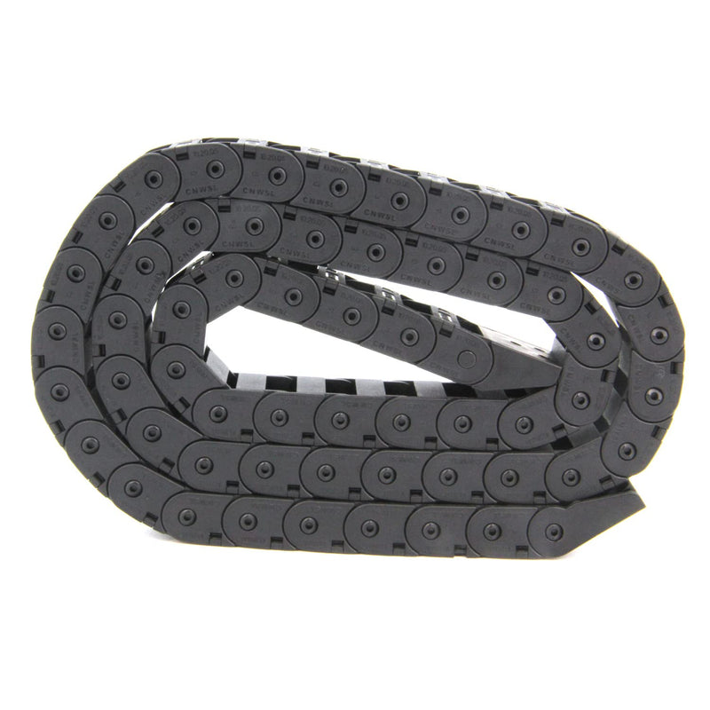 [Australia - AusPower] - 1Meter/39.4Inch Drag Chain Cable Carrier 10x20mm Open Type R18 Cable Chain Wire for 3D Printer and CNC Machines Comes with a Pair End Connectors,1pcs Screwdriver Tool (10x20MM-Outside Open) 10x20MM-Outside Open 