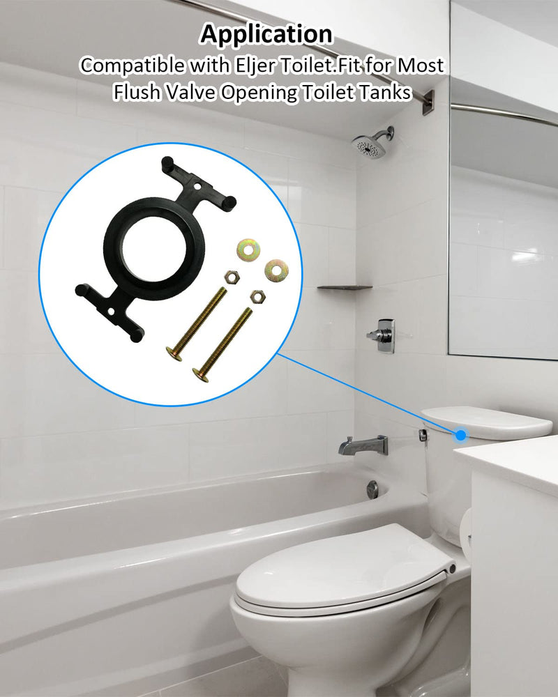 04-3817 Toilet Tank to Bowl Bolt Set Fit for Eljer Toilet and Most Flush Valve Opening Toilet Tanks with Gasket Solid Brass Kits