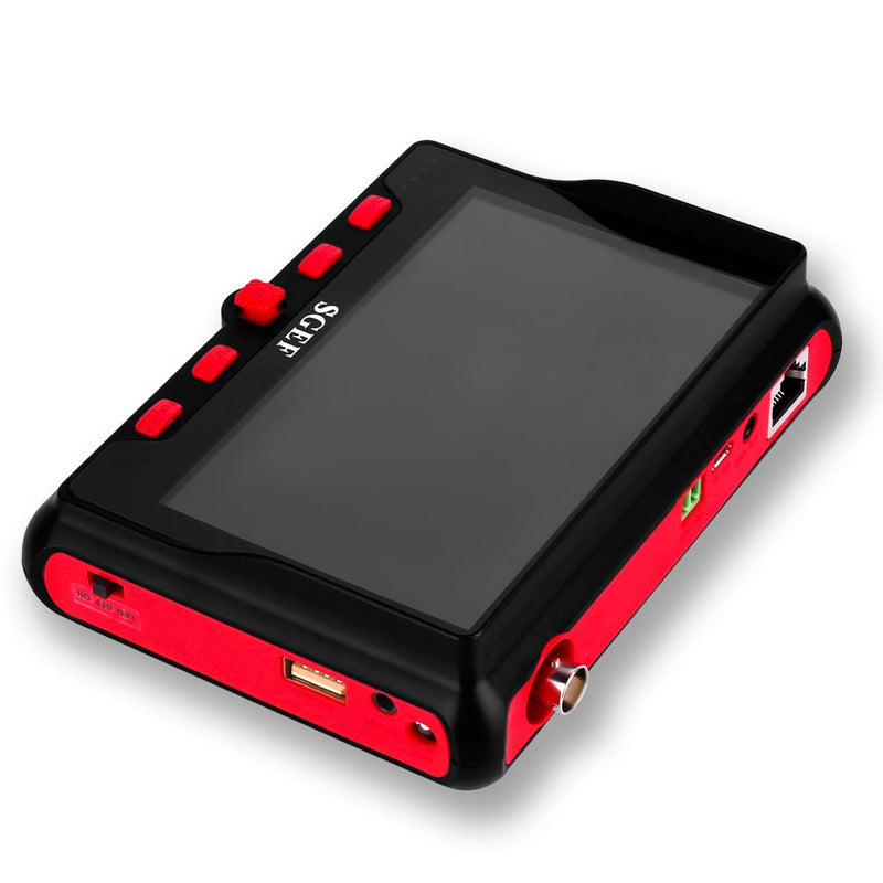 [Australia - AusPower] - Wrist CCTV Tester, HD 5MP Portable Camera Tester 5MP AHD CVBS Tester UTC OSD Control 4.3 Inch TFT LCD Monitor Analog Video Test Cable Test PTZ Control 12V Power Output(6300A) 