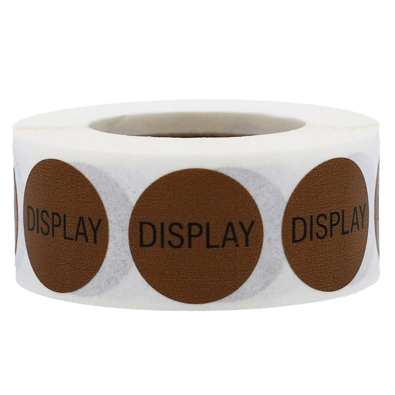 Display Retail Stickers 0.75 Inch Round 500 Total Adhesive Labels