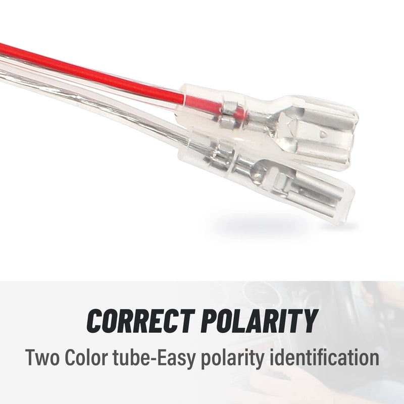[Australia - AusPower] - RED WOLF Speaker Wiring Harness Connector Compatible with Honda 1986-2013 Civic Accord Odyssey, Acura 1986-2010 Integra CL TSX Install Aftermarket Door Speaker Cable Plug Adapter 4 PCS 