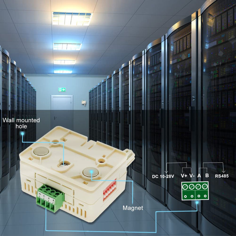 [Australia - AusPower] - Temperature and Humidity Sensor Combined Transducer with Modbus RS485, Industrial High Accuracy Monitoring Sensor RS485-S 