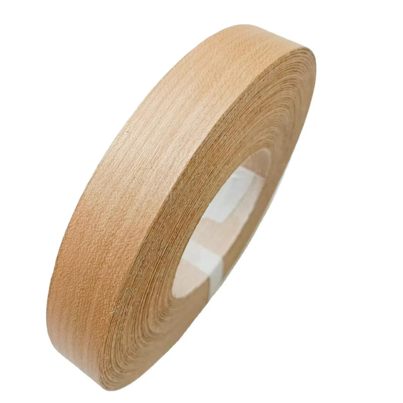 Cherry Wood Veneer Edge Banding Tape,7/8 inch ×50ft Iron On Wood Strips,Preglued Hot Melt Adhesive Edgebanding,Flexible Plywood Wood Edging for Furniture Restoration Work 1 7/8" x50'