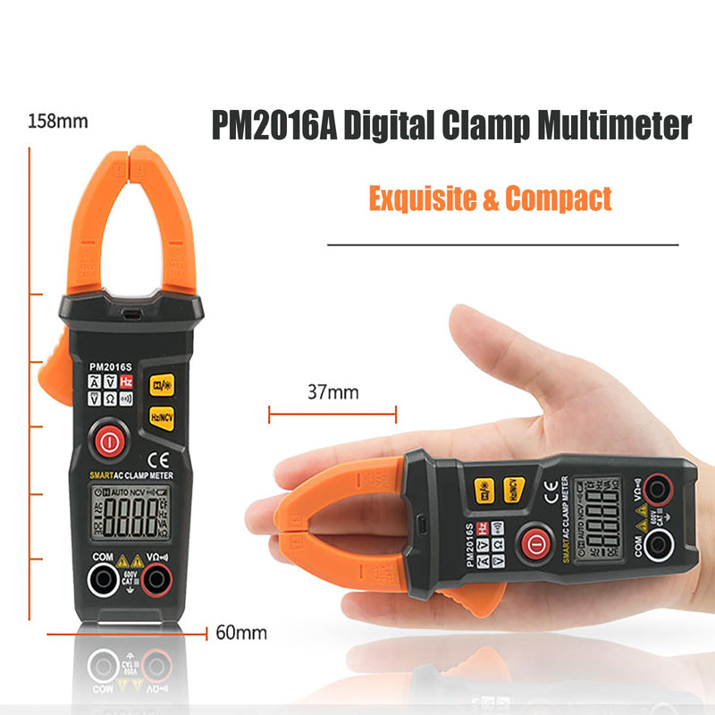 [Australia - AusPower] - PM2016A/S Digital Clamp Multimeter, 6000 AC Voltage Ampere Ohm Hertz Meter, Digital Multimeter (PM2016A) 