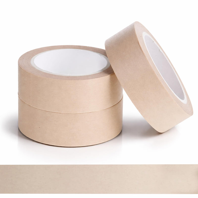 3 Rolls Brown Washi Tape Self-Adhesive Decorative Painters Tape 32 Feet x 0.6 Inches Brown Masking Tapes for DIY Scrapbooks Journals Crafts