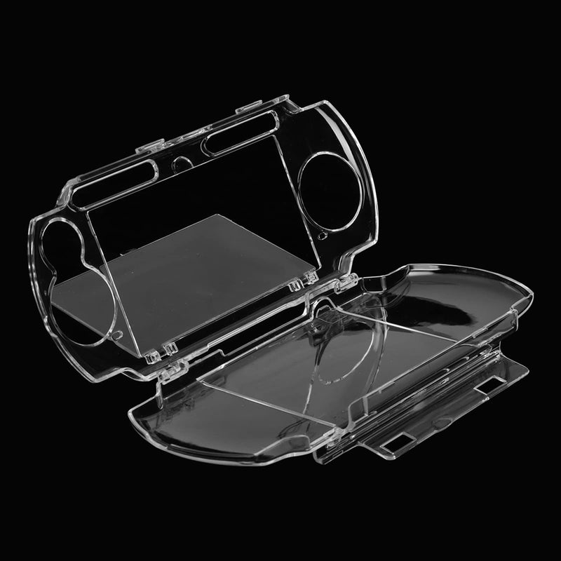 [Australia - AusPower] - Protective Shell, for PSP 2000 3000 Game Console, Transparent Crystal Protective Cover Shell Skin, Full Housing Case with Movie Bracket, Shock/Scratch Resistant 