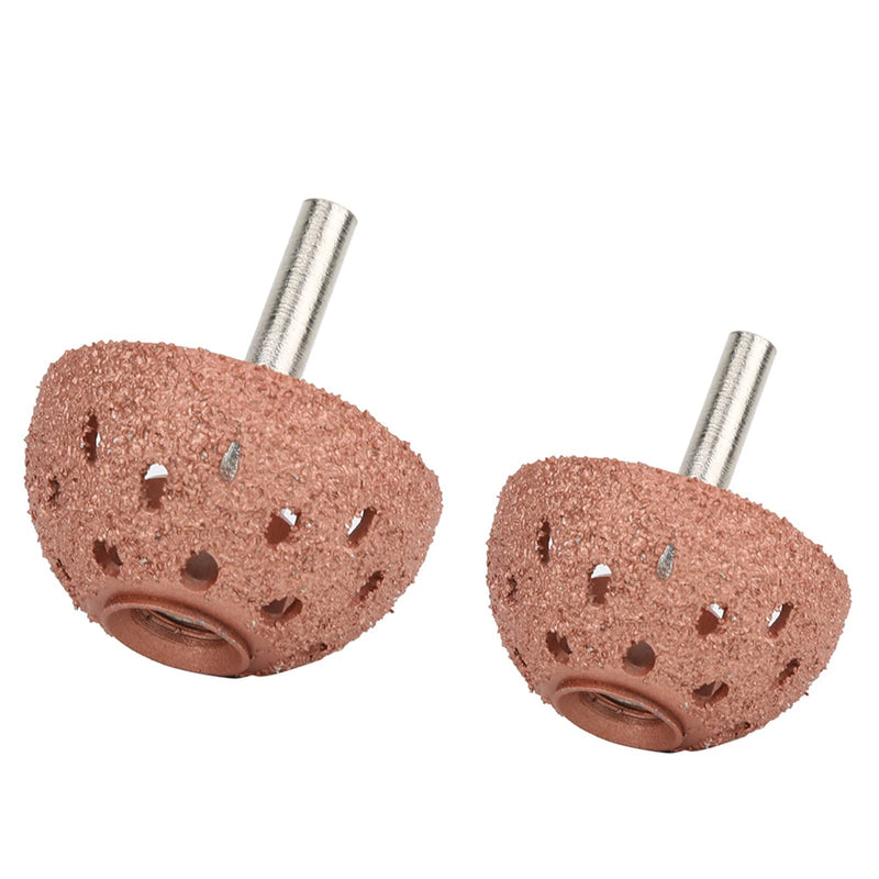 [Australia - AusPower] - ViaGasaFamido 2PCs Tungsten Steel Buffing Wheels of Different Sizes, Tungsten Steel Bowl Type Tire Repair Grinding Head Rotary Tools with 6mm Shank 