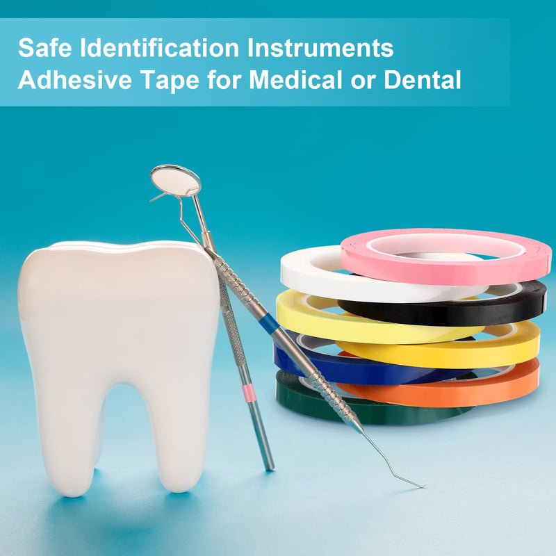 Frienda Colors Autoclave Tape 216 ft/L x 0.4 in/W Instruments Identification Tape Autoclavable 270 Fahrenheit (8) 8