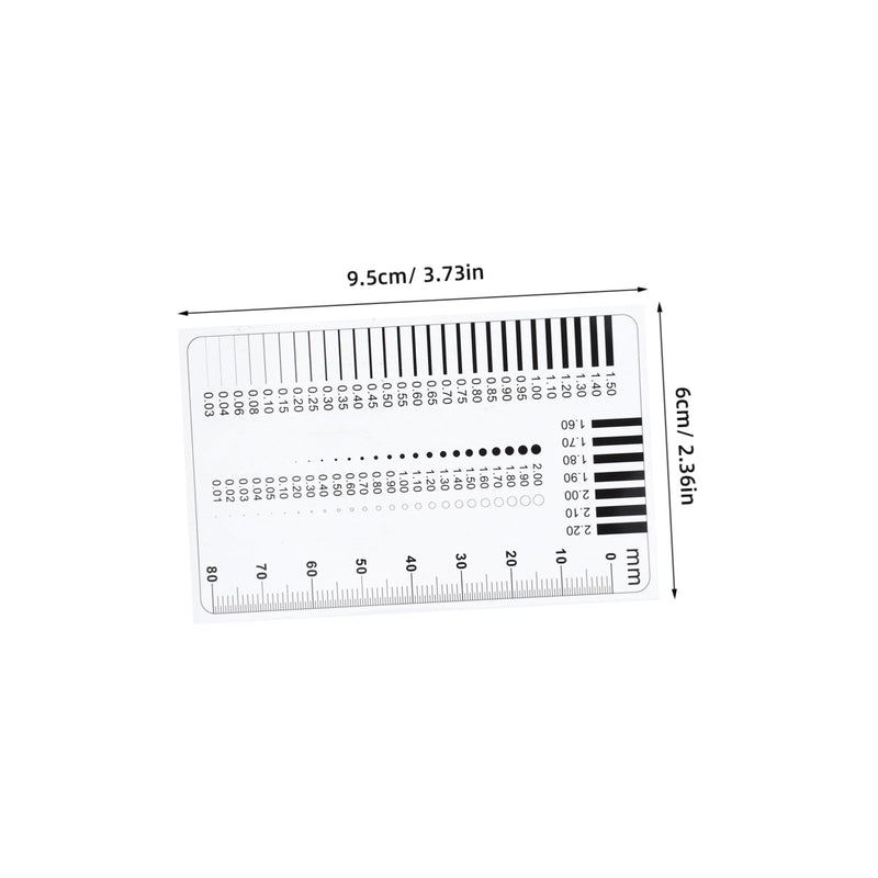 [Australia - AusPower] - SOLUSTRE High-precision crack width gauge for concrete, scratch and point measuring tool, ruler for accurate testing of surface defects, sec size estimates and error detection meter 