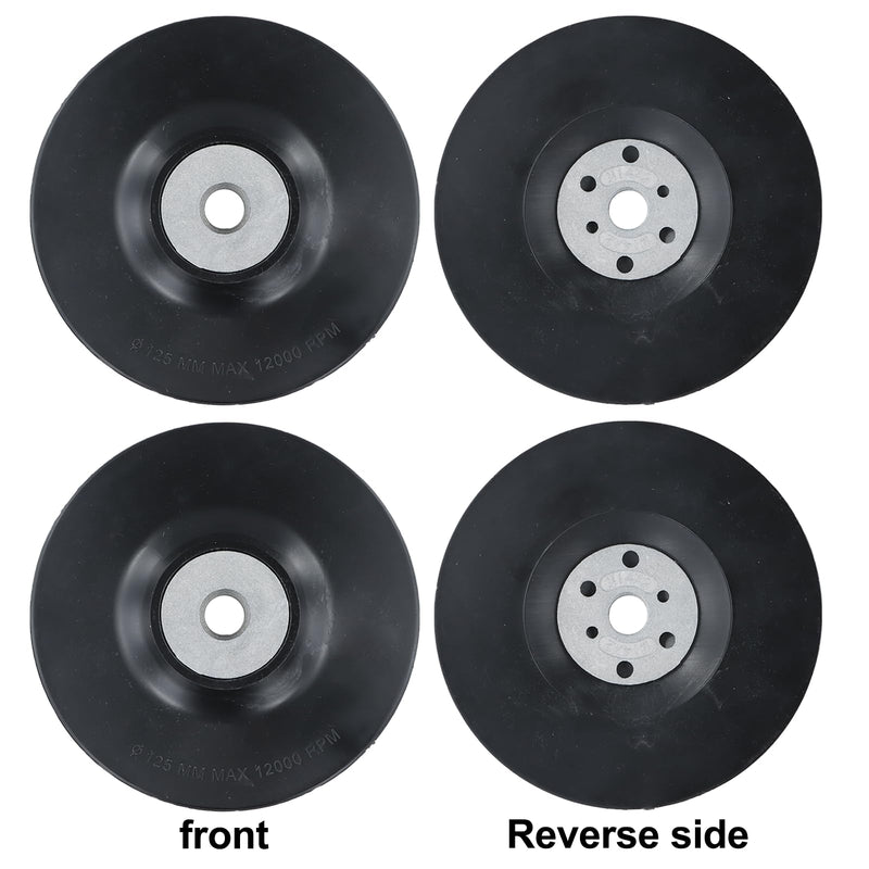 [Australia - AusPower] - Pack of 2 Fibre Discs 125 mm Sanding Discs Angle Grinder Sanding Disc Grinding Attachment for Angle Grinders Compatible with Grinders and Grinders with an Inner Diameter of 14 mm 