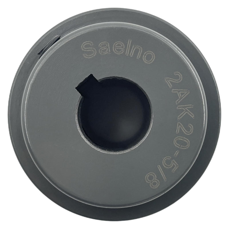 [Australia - AusPower] - 2AK20-5/8 Double Groove Fixed Bore V Belt Pulley,2 inch Outsid Dia,5/8 inch bore,Mechanical Pulleys Cast Iron for A AX 3L 4L V-Belts 
