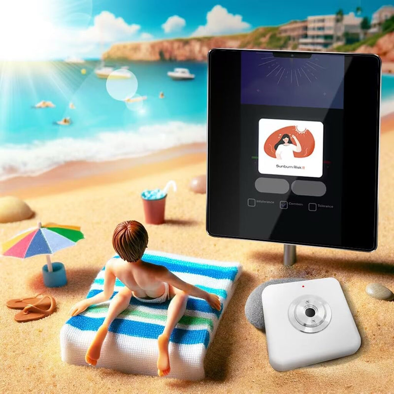 [Australia - AusPower] - VBR Sun UVI Index Meter Up to 22 with UV Hurt Alarm,Sunburn Protect with Beeping Sound Reminder 