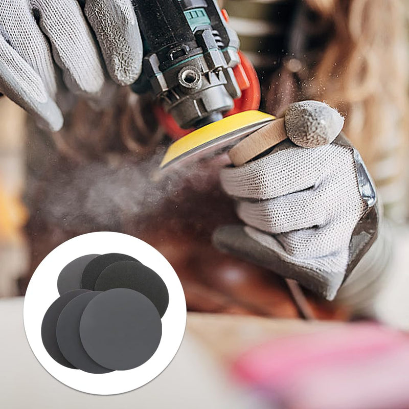 Sanding Disc Pads, 50 Pieces, Hook and Loop Sandpaper, 75mm | 800/1000/1200/1500/2000 Grits, Wet/Dry Sanding Discs for Automotive, Metal, and Wood