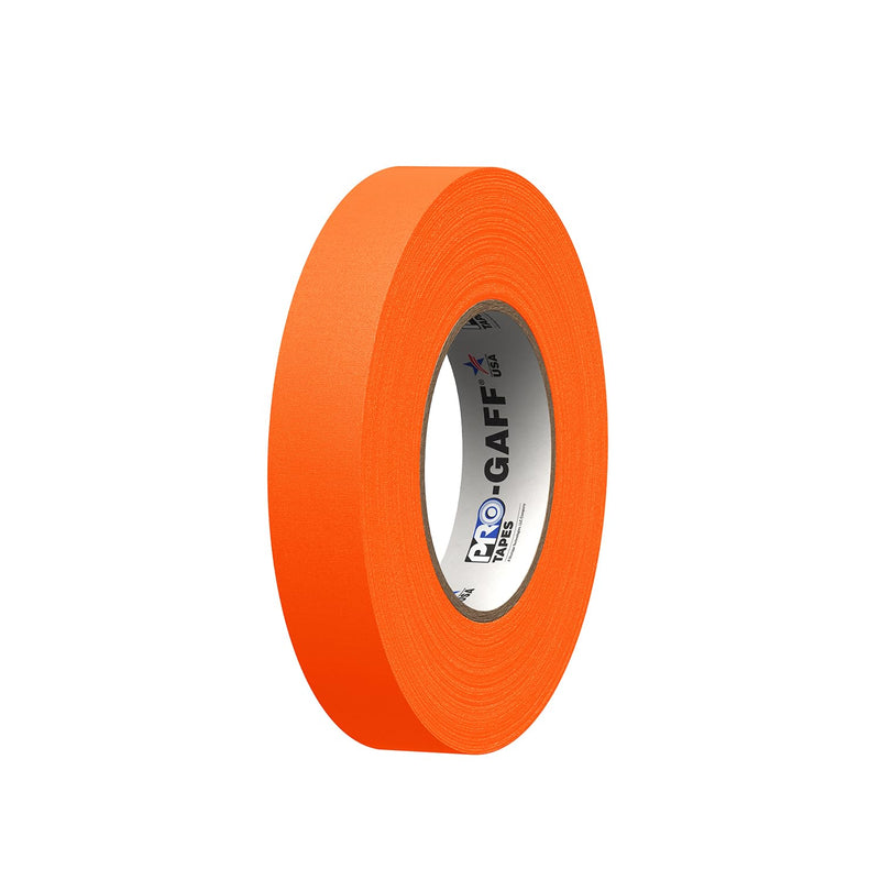 [Australia - AusPower] - 1" Width ProTapes Pro Gaff Premium Matte Cloth Gaffer's Tape With Rubber Adhesive, 50 yds Length x, Fluorescent Orange (Pack of 1) 
