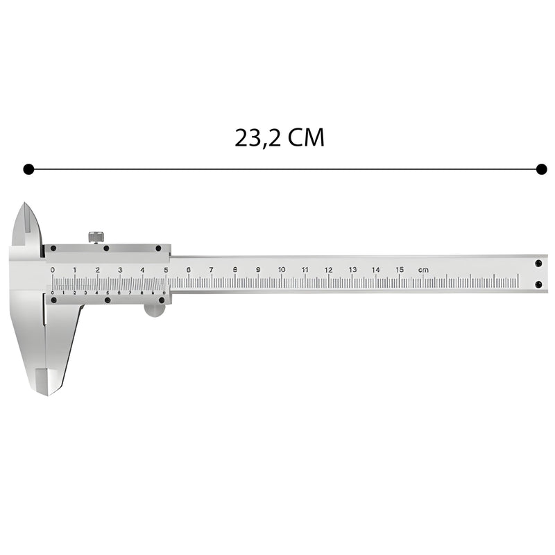 [Australia - AusPower] - Retoo Vernier Caliper Analogue 150 mm Steel with Locking Screw, Splash-proof and Dustproof, Vernier Gauge for Home Use, Precision Gauge Ideal for Home 