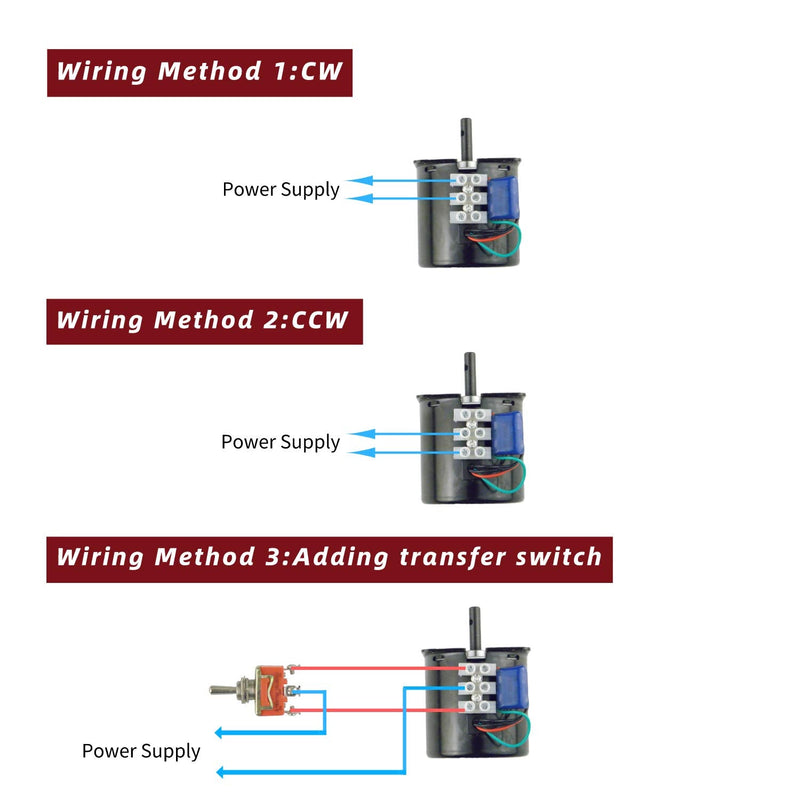 60KTYZ 110V 60-72RPM Permanent Magnet Synchronous Gear Motor with Fixed Bracket and Power Cord Switch Plug 60-72r/min+ Bracket+Power cable