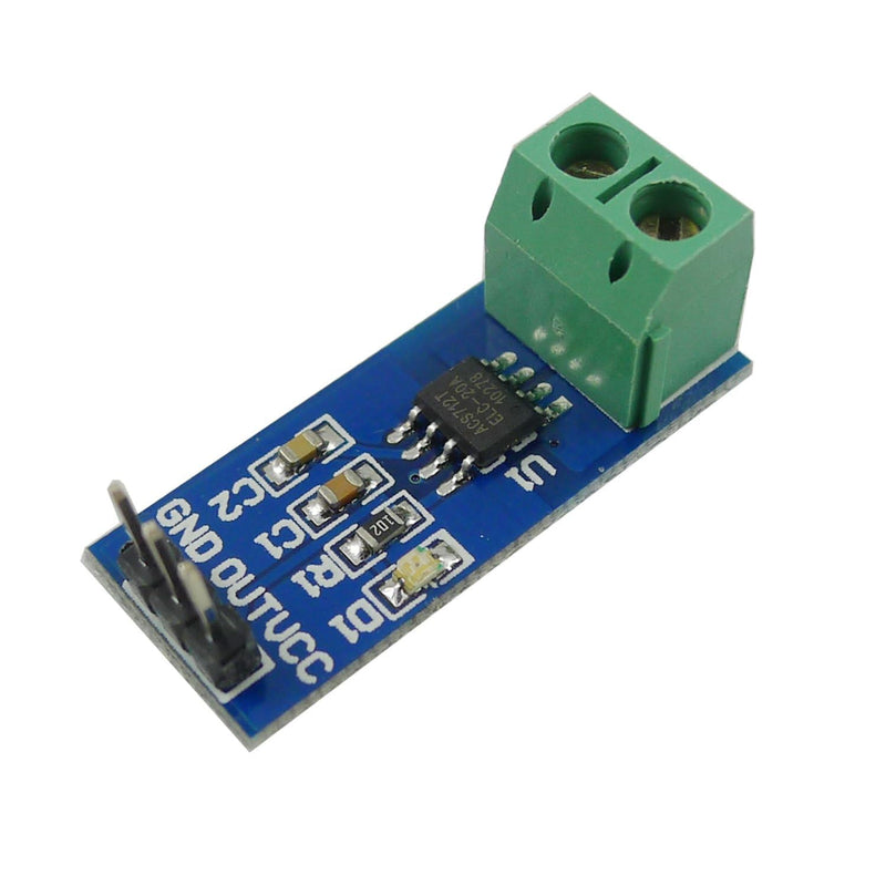 [Australia - AusPower] - ACS712 20A Range Power Sensor Module Chip ACS712ELC-20A Current Sensor Module Hall Sensor Measurement Module with Power Indicator for Arduino (Pack of 3PCS) 