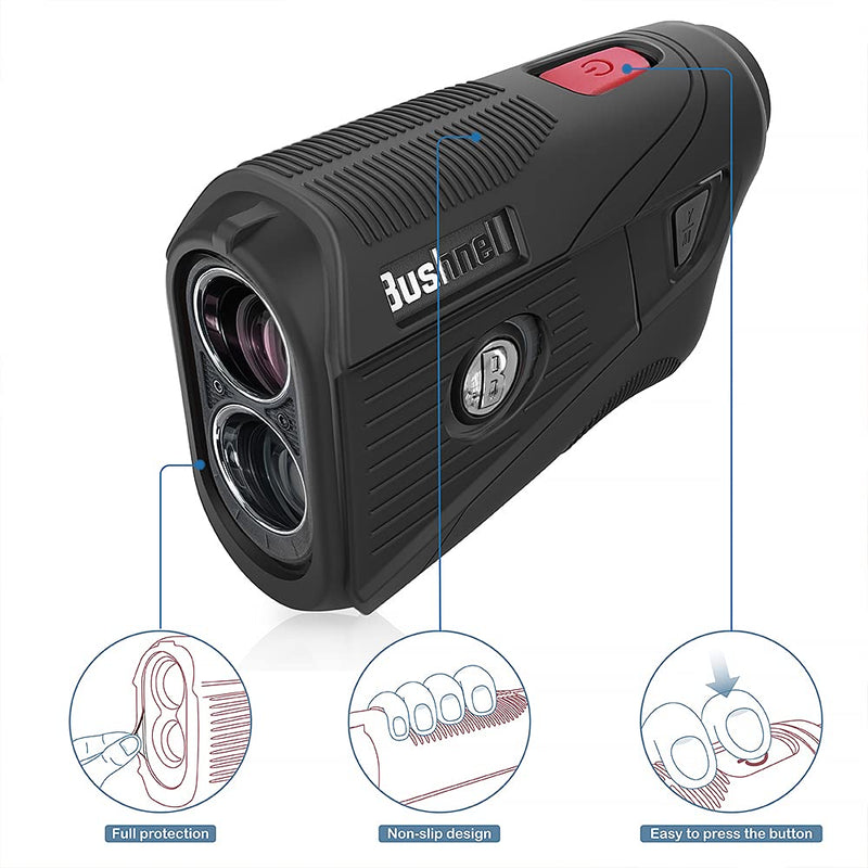 [Australia - AusPower] - TUSITA Silicone Case Compatible with Bushnell Tour V5 Black 