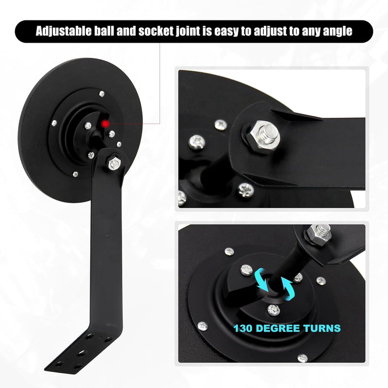 [Australia - AusPower] - 8 Inch Convex Mirror Outdoor with Adjustable Wall Fixing Bracket,Driveway Mirror,Blindspot Traffic Mirror for Driveway Garage Park Outdoor Wide Angle View Curved Security Blind Spot Mirrors 8" 1 