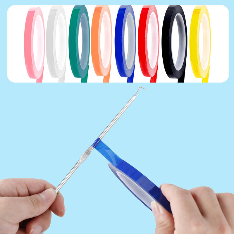 [Australia - AusPower] - 8 Rolls Autoclave Tape-Sterilization Tape, 0.4 Inch Width 216 Feet Length Surgical Dental Tape Instruments Identification Dental Tape for Autoclavable 270 Fahrenheit Steam 