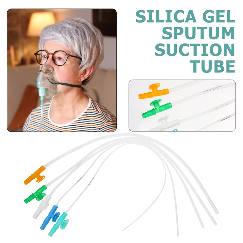 [Australia - AusPower] - ULTECHNOVO 10pcs Kids Phlegm Remover Disposable Silicone Suction Tubes for Sputum Aspirator Sputum Suction Machine 