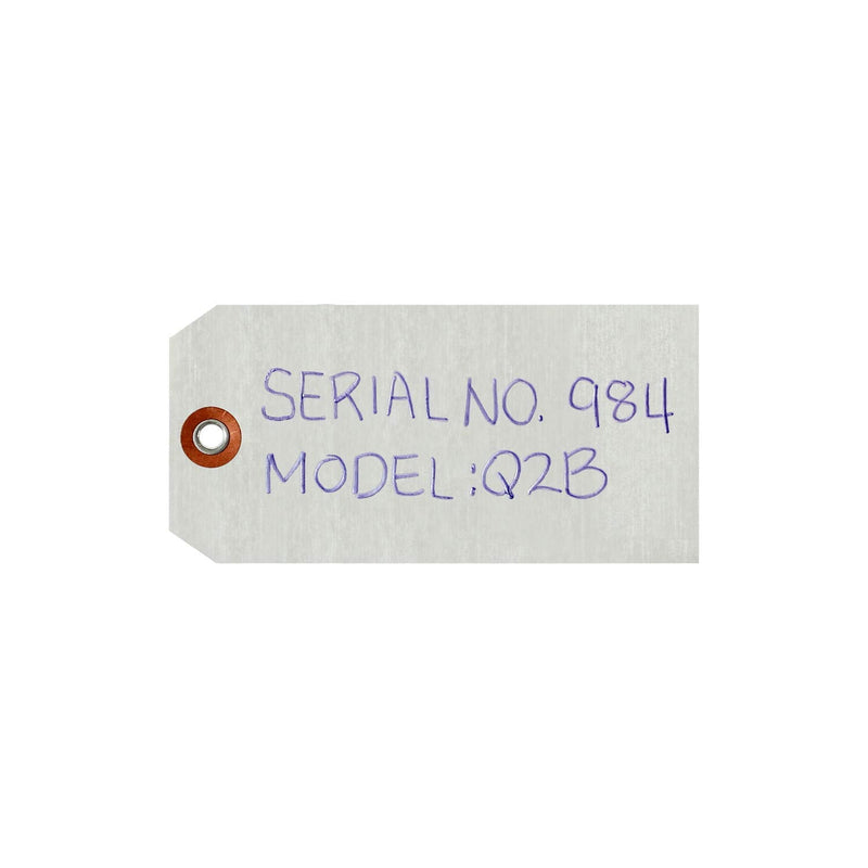 SmartSign Debossable Dead-Soft Aluminum Indentable Blank Write-On Marking Tags | 2.375" x 4.875", Pack of 100 2.375" x 4.875" No Attachment - Pack of 100