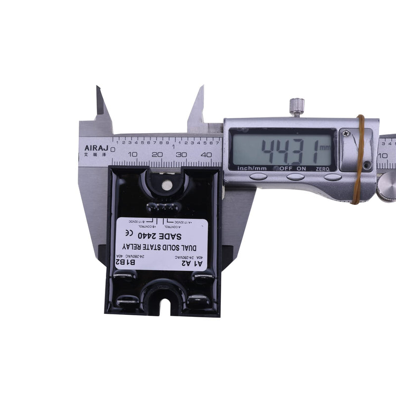 D2440DE Dual Solid State Relay SSR 17-32VDC Input 280VAC 40A Compatible with Crydom Zero-Crossing Resistive Loads