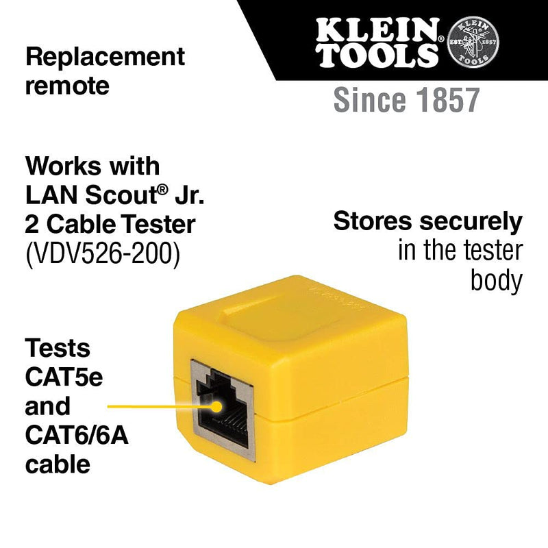 [Australia - AusPower] - Klein Tools VDV999-200 Replacement Remote for LAN Scout Jr. 2 Network Cable Tester/Continuity Tester (Cat. No. VDV526-200) Tests RJ45 Cable (Pack of 2) 