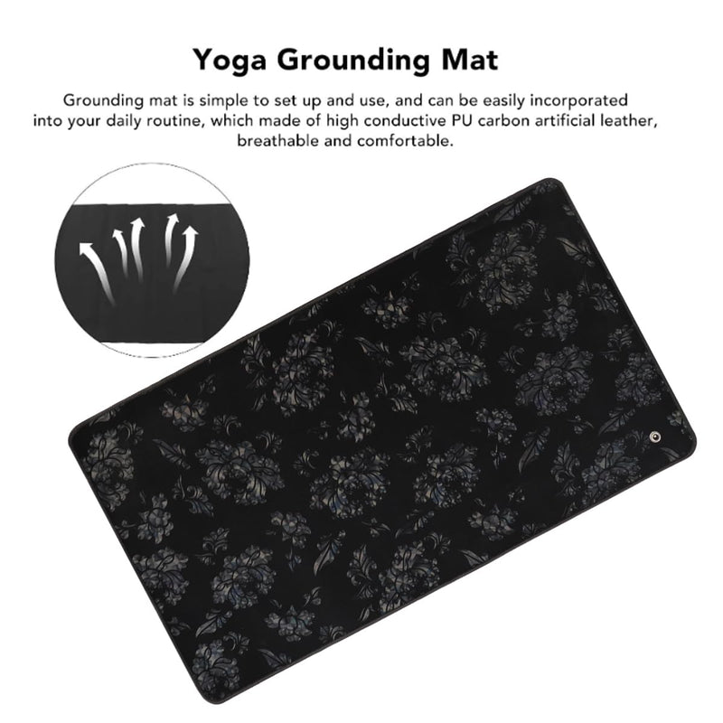 [Australia - AusPower] - Grounding Mat Kit,35.4x23.6 Inch Grounding Mat for Bed Feet Sleep Energy Wellness. Connect to The Earth with 15ft Grounding Cord 