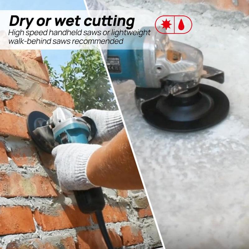 [Australia - AusPower] - DT-DIATOOL 4.5 Inch Concrete Grinding Wheel Granite Marble with Turbo Row Diamond Segment 