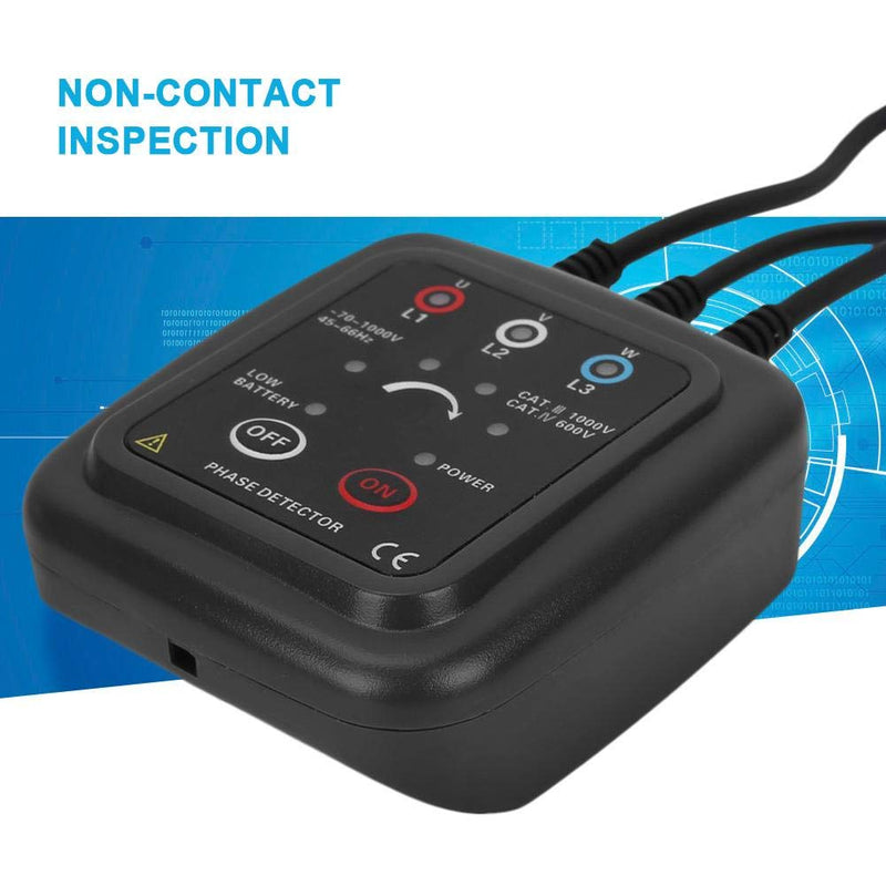 [Australia - AusPower] - Non-Contact Phase Sequence Detector, AC 70-1000V ETCR1000C Magnetic Base Phase Meter 