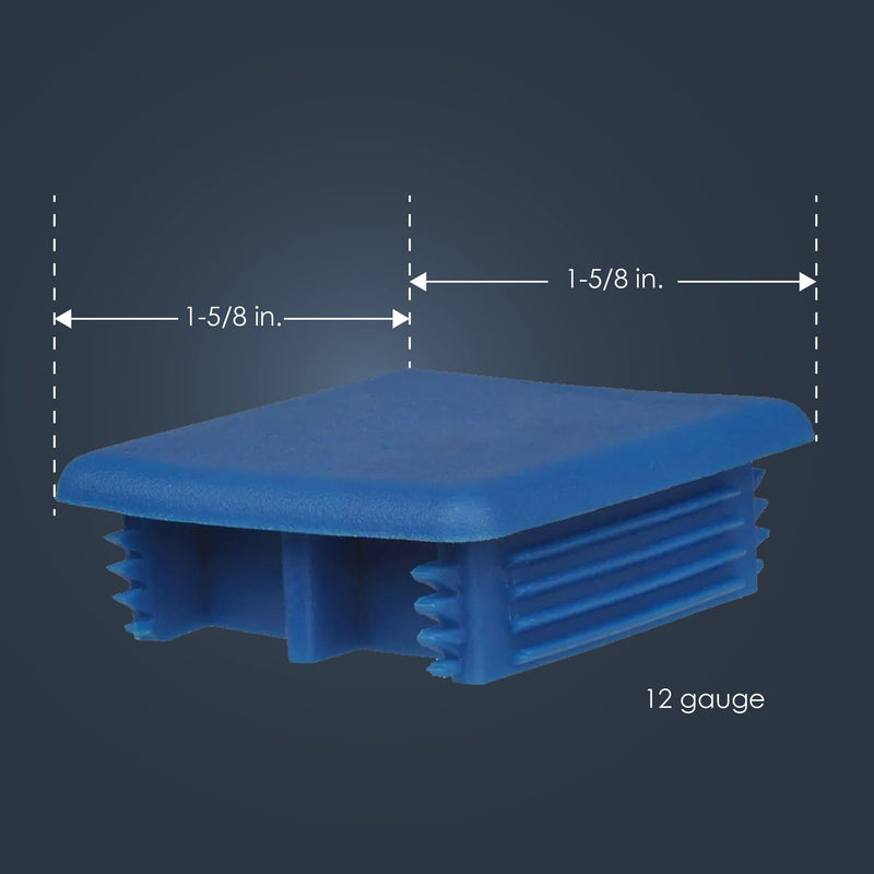 [Australia - AusPower] - ?Newhouse Electric Universal End Cap for 1-5/8 in. 12 Gauge Metal Strut Channels (2-Pack) Blue PVC Designed for B-Series Strut Channels for a Clean and Professional Appearance 
