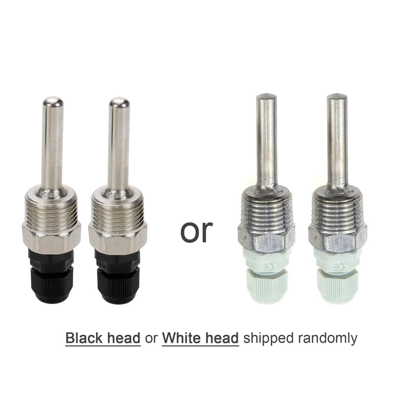 [Australia - AusPower] - 2pcs 1/2 Inch NPT Thermowell Weldless Stainless Steel Temperature Sensor Thermowell with Plastic Cap for Homebrew Brewing Beer Fermenter 50mm/2'' Length 50mm Length 