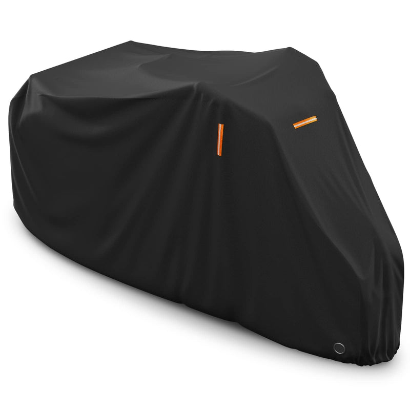 [Australia - AusPower] - AKEfit Adult Tricycle Cover Electric Tricycle Covers, Bike Covers Outdoor Storage Waterproof, Dustproof Bicycle Cover, Windproof Recumbent Trike Cover Black 75"L x 30"W x 44"H 