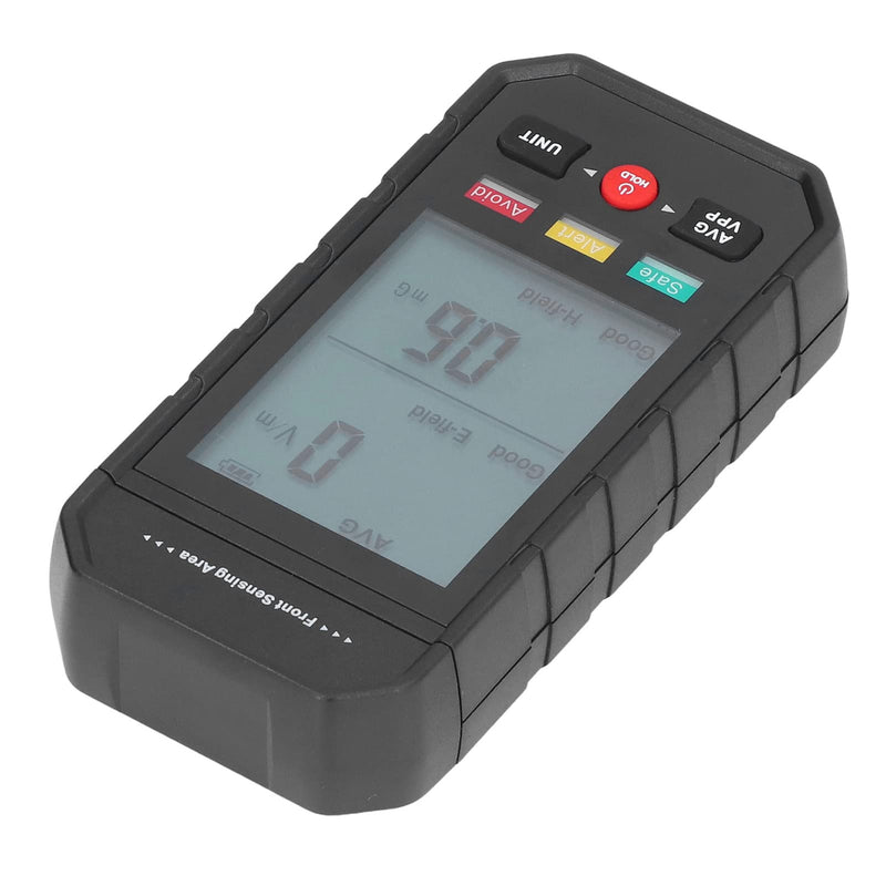 [Australia - AusPower] - EMF Meter, Electromagnetic Field Radiation detector with Digital LCD Backlit Display Automatic Alarm, Handheld EMF Tester for Home Office EMF Inspections 