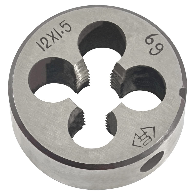 [Australia - AusPower] - M12 x 1.5 Metric Round Die, Machine Thread Die M12 X 1.5mm Right Hand 