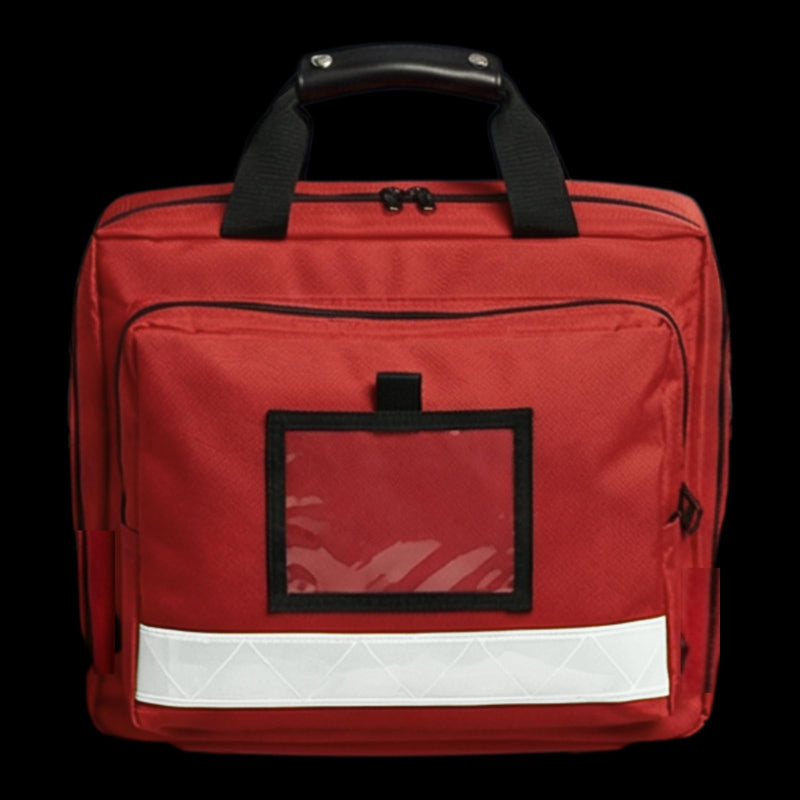 Empty First Aid Bag, Medical Bag, Emergency Bag, Sanitary Bag for Home Care, Vitamins, Doctor, Travel & Emergency, Red