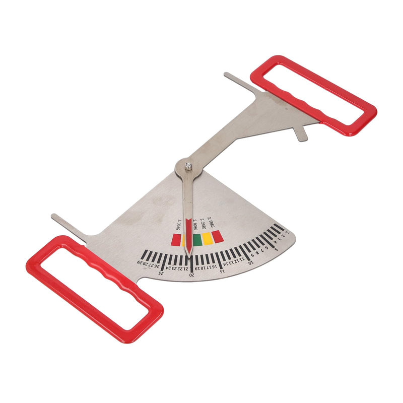 [Australia - AusPower] - Body Fat Caliper, Stainless Steel Feeding Management Ruler for Pregnant Sows, Accurate Measurement with 5 Intervals, Suitable for Farms, Easy to Operate, Improving Efficiency 