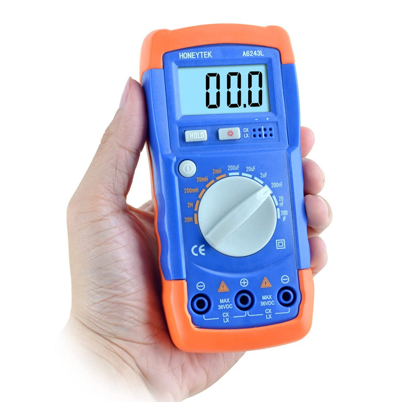 [Australia - AusPower] - HONEYTEK A6243L Digital Inductance Meter Electronic Capacitance Tester Inductance/Capacitor Test Table 
