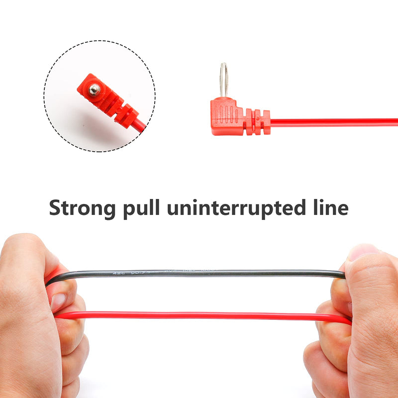 [Australia - AusPower] - 2 Pairs 82cm/32.3" Digital Multimeter Banana Plug Connector Voltmeter Test Lead Probe Wire Cable 1000V 