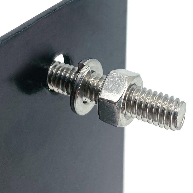 [Australia - AusPower] - 8 PCS 304 Stainless Steel Post Attachment Kit, Sign Mounting Hardware(Bolts & Nuts), Sign Post Mounting Hardware for U Channel Post 8 