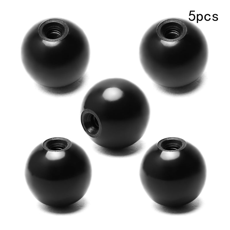 Othmro 5pcs Thermoset Ball Knob M6 Female Thread Machine Handle 30mm Diameter Smooth Rim