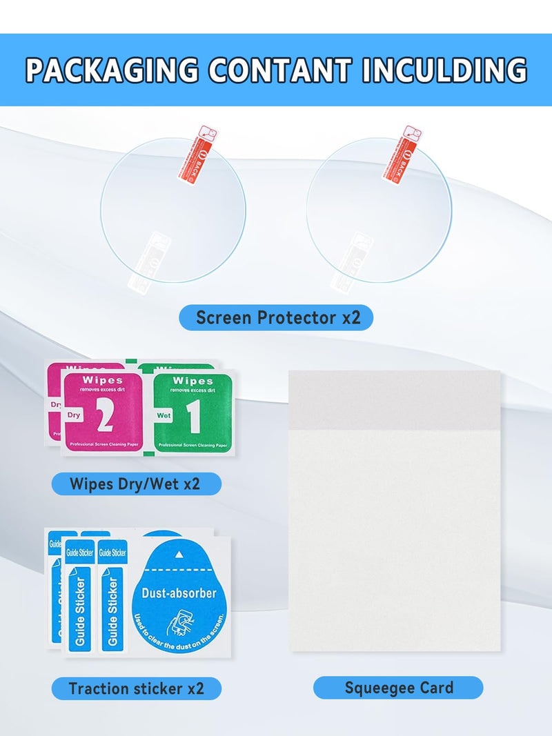 [Australia - AusPower] - Full Coverage 3D Curved Screen Protector Compatible with EKO CORE 500™ Digital Stethoscope, Anti-Scratch, Non-Glass, Soft HD TPU Transparent Film, EKO CORE 500 Accessory (2, Hydrogel Film) 2 